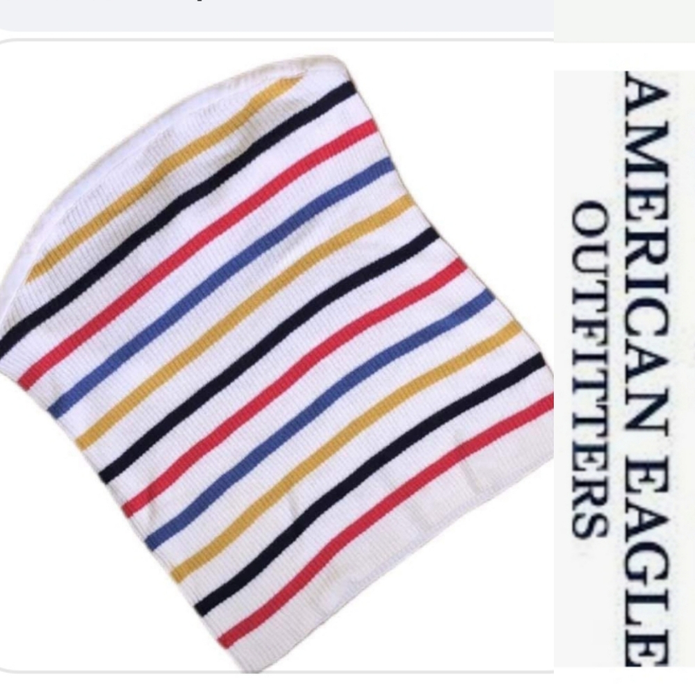 American Eagle Strapless Knit Top sz Large